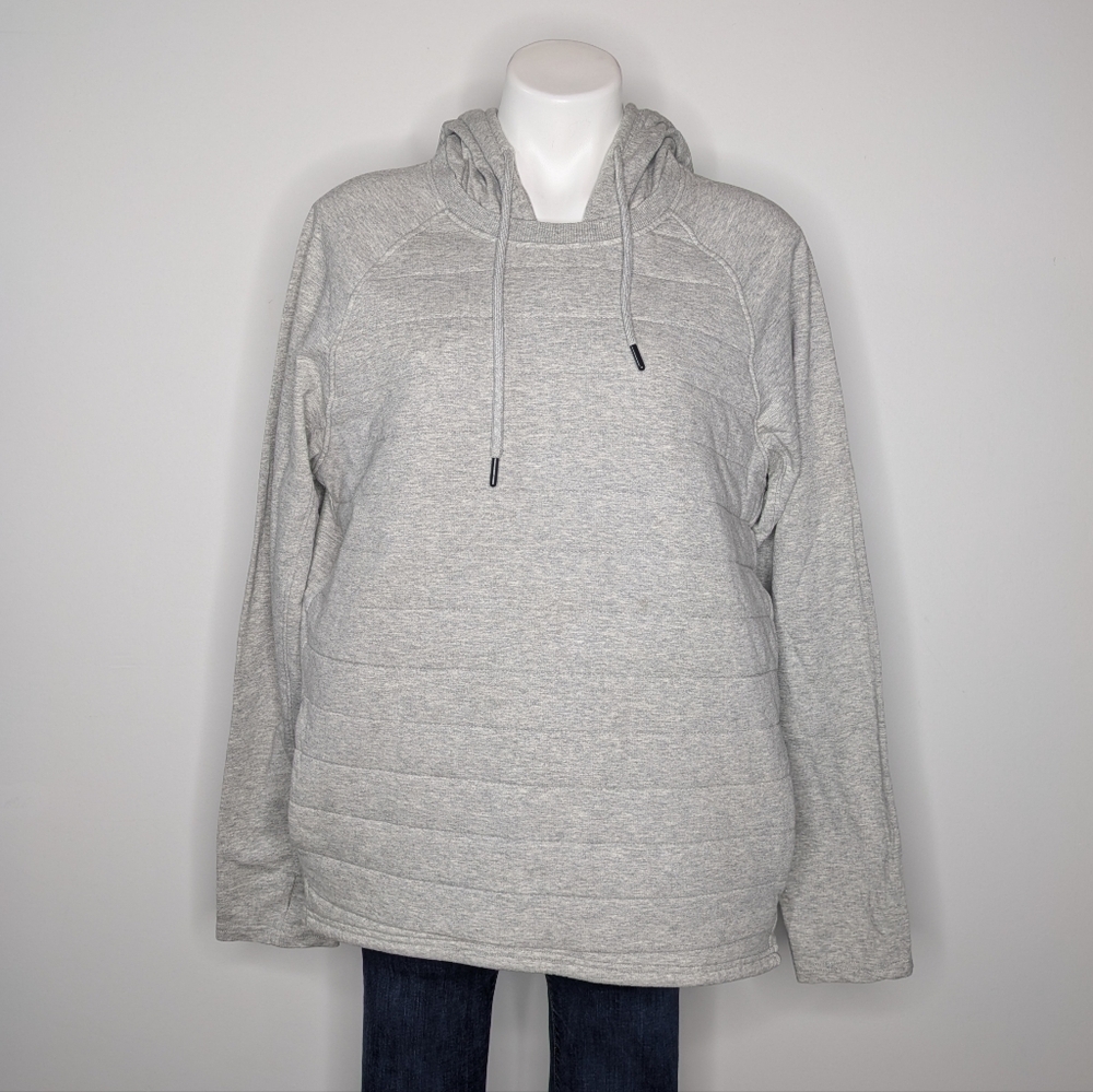 Zyia Grey Quilted Long Sleeve Hoodie XXL